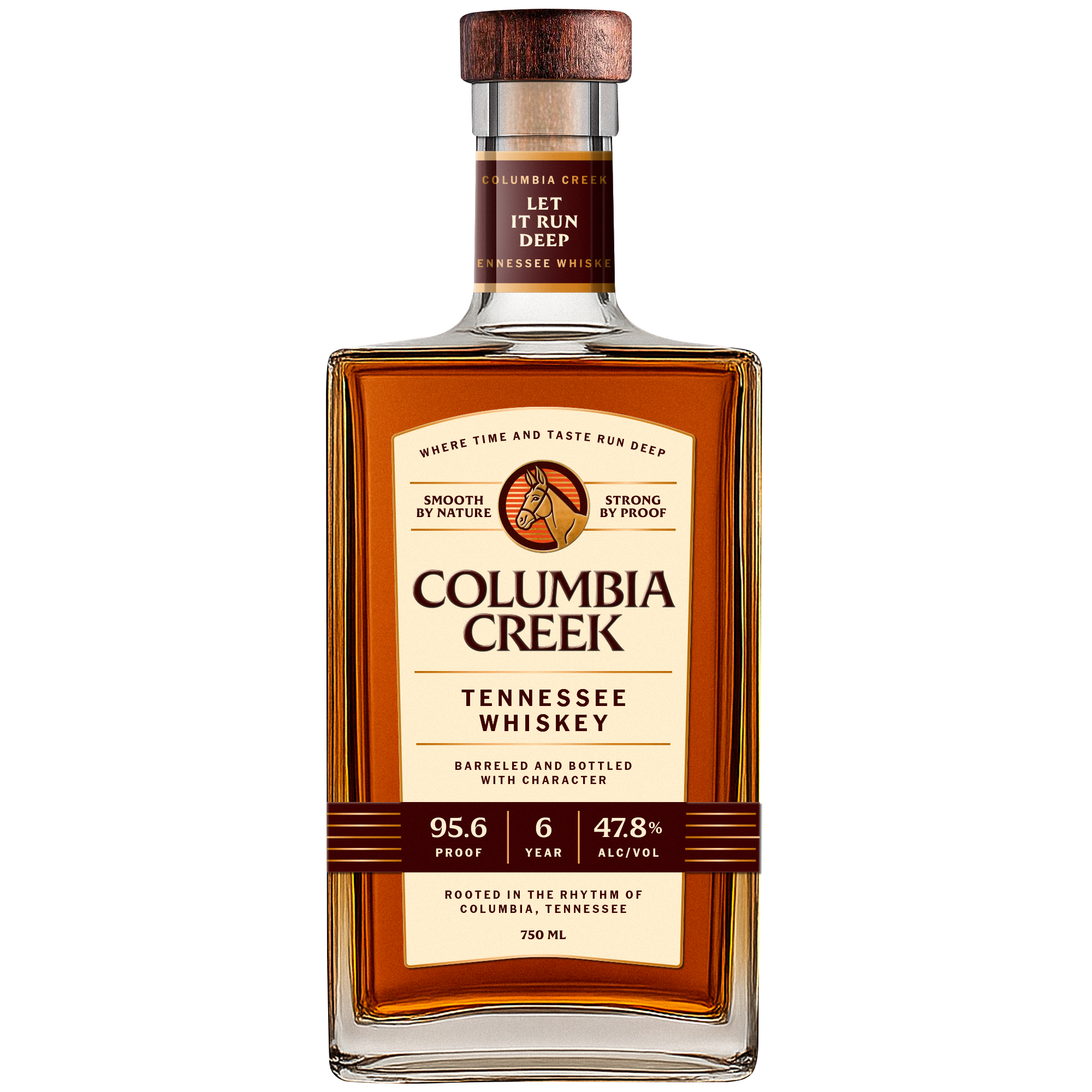Columbia Creek bottle — front label